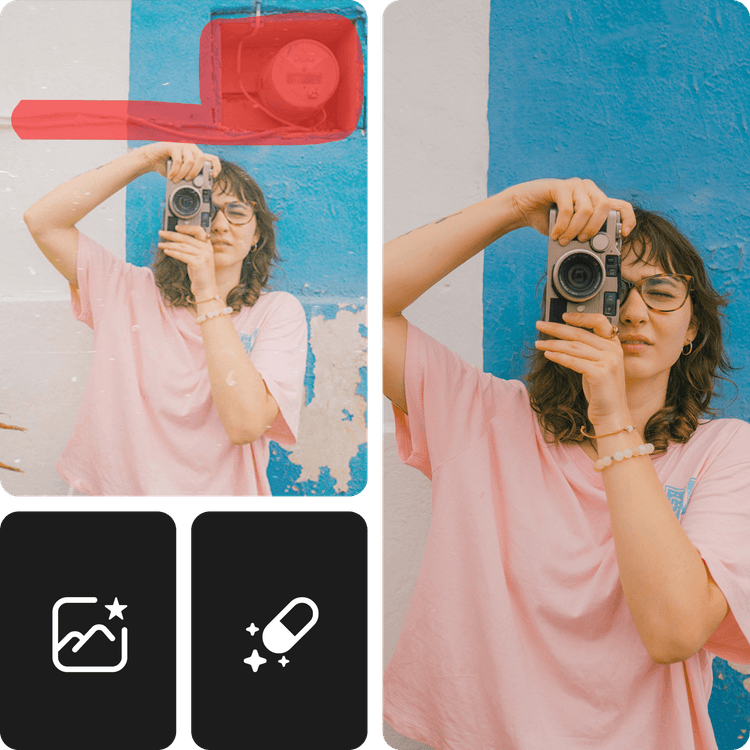 แก้ไขภาพถ่าย - คืนภาพถ่ายเก่าด้วย Picsart AI ออนไลน์