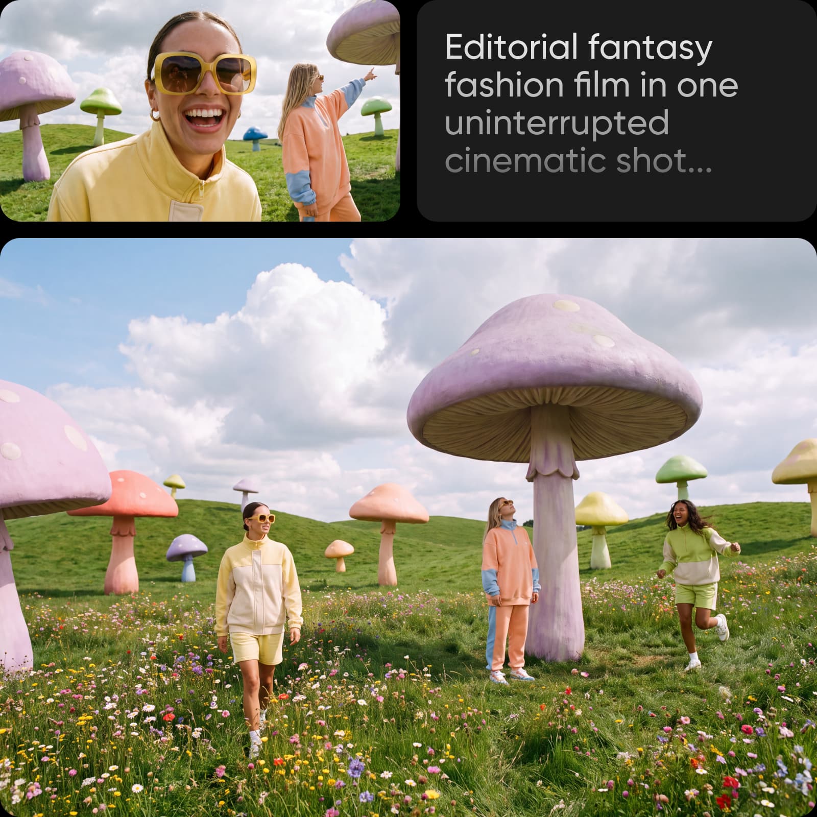 กระบวนการทำงานของวิดีโอ Seedance ใน Picsart AI Playground
