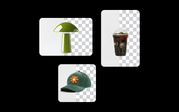 PNG and transparent background support