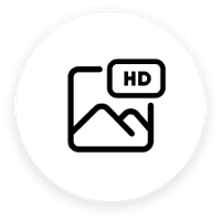 biểu tượng cho bộ chuyển đổi ảnh hd cho nhiều định dạng
