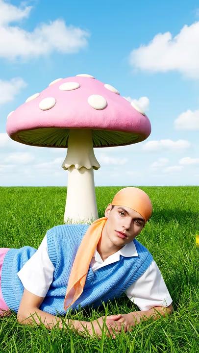 surreal mushroom video with added music