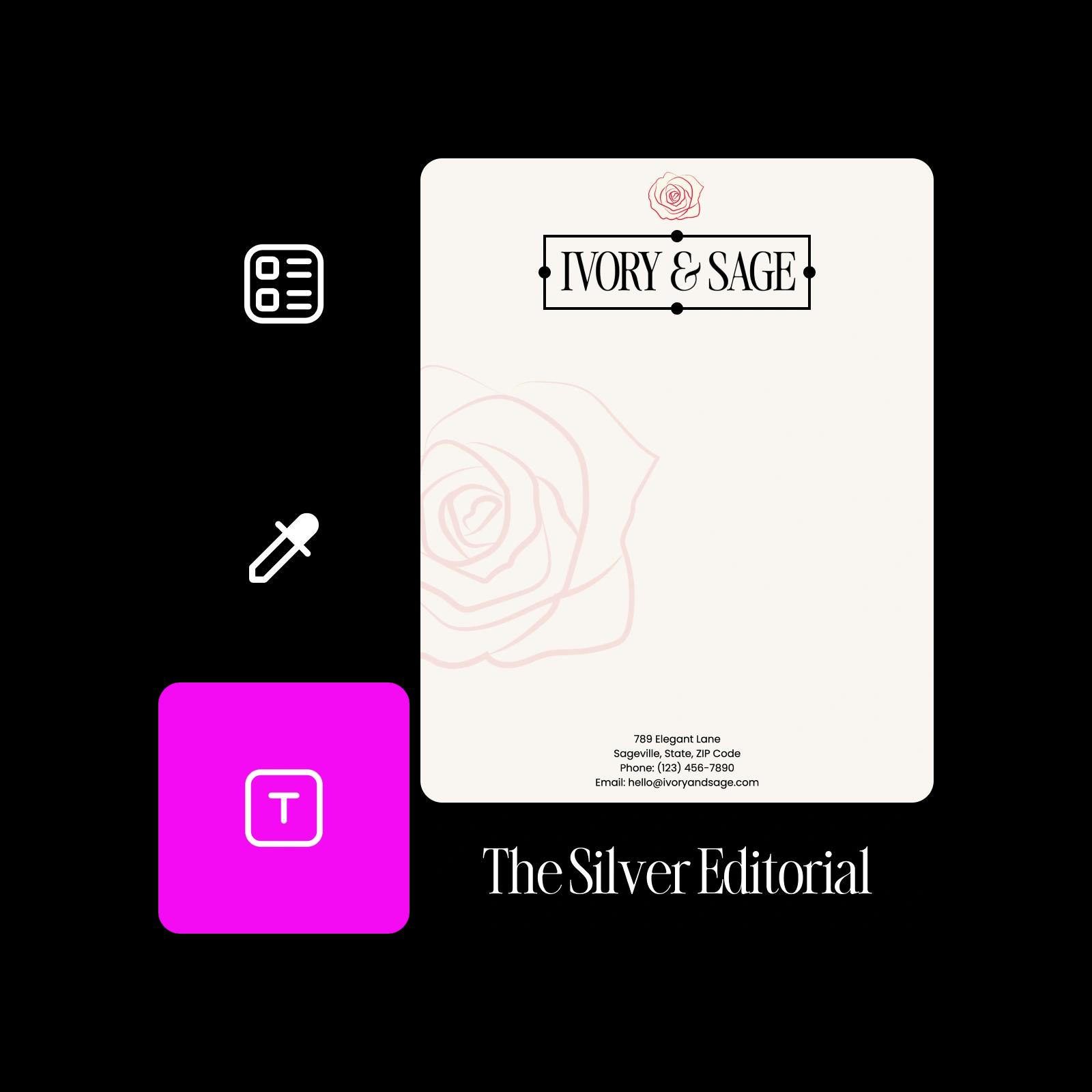 Create letterhead template and customize