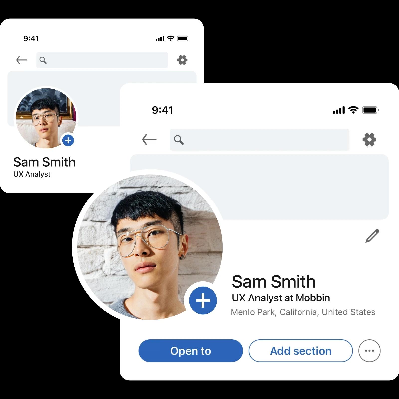 AI background for profile pictures