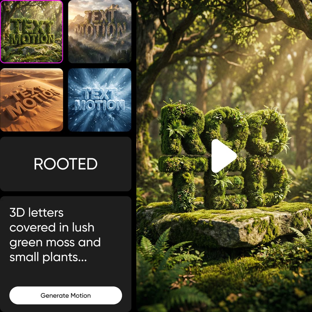 Animated text for ads 