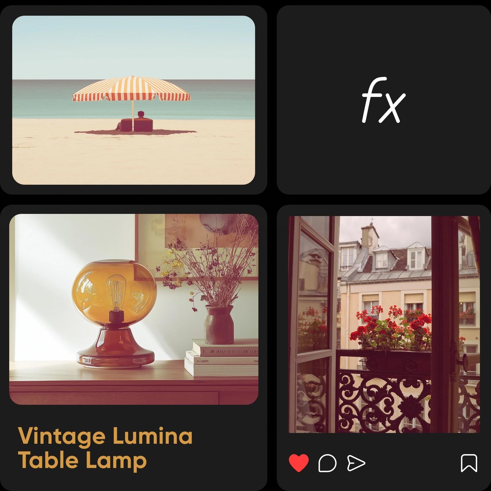 apply vintage filter to photos and make social media feed cooler