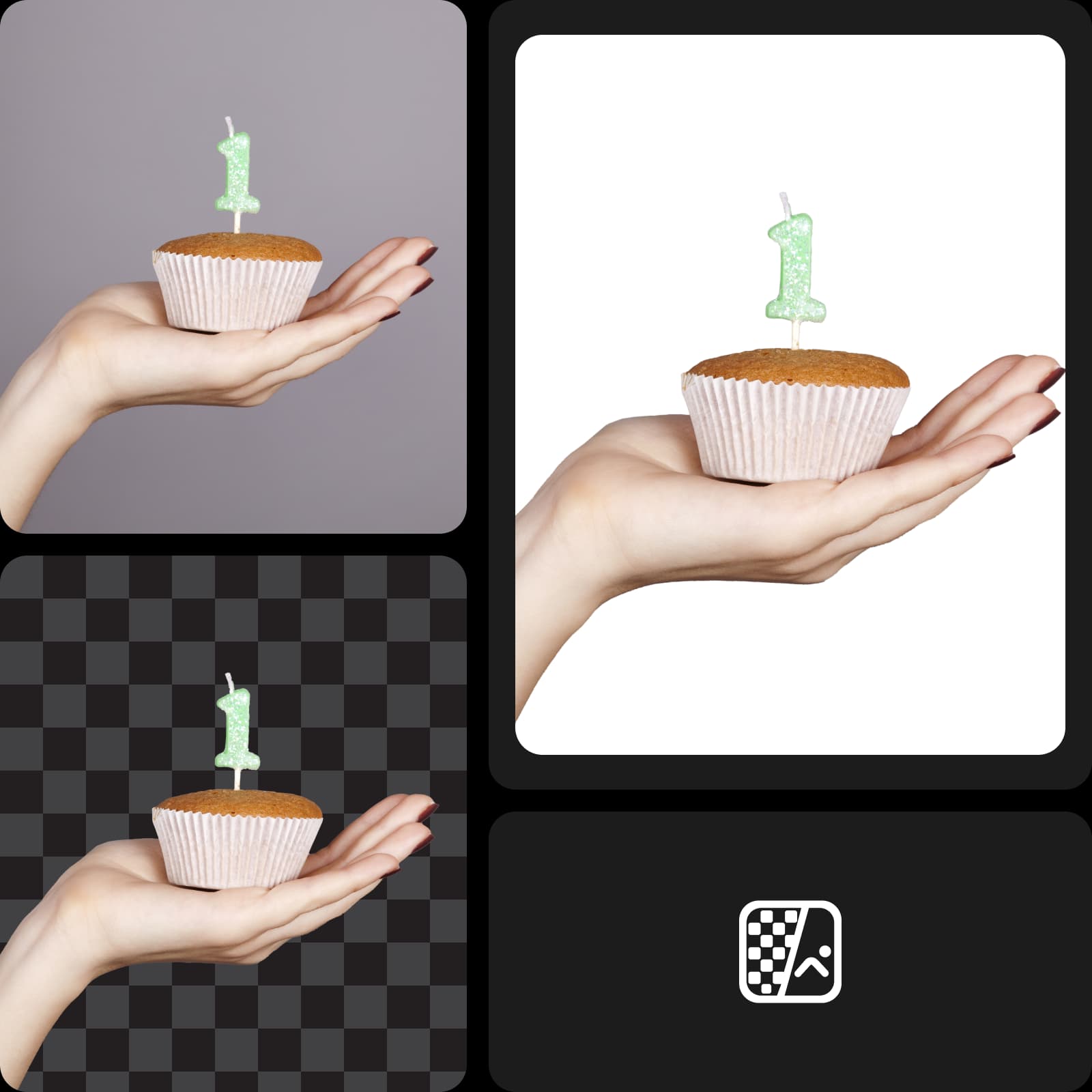 extract photo background and add a white background