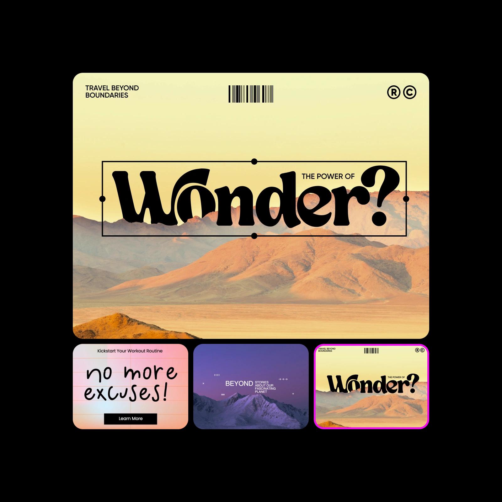 create banners with ready-made templates