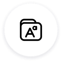 icon for video text customization