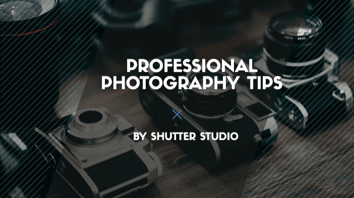 Sleek Black Photography Tips Poster Design