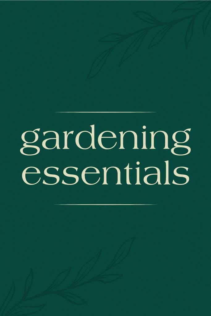 Elegant Green Gardening Essentials Poster