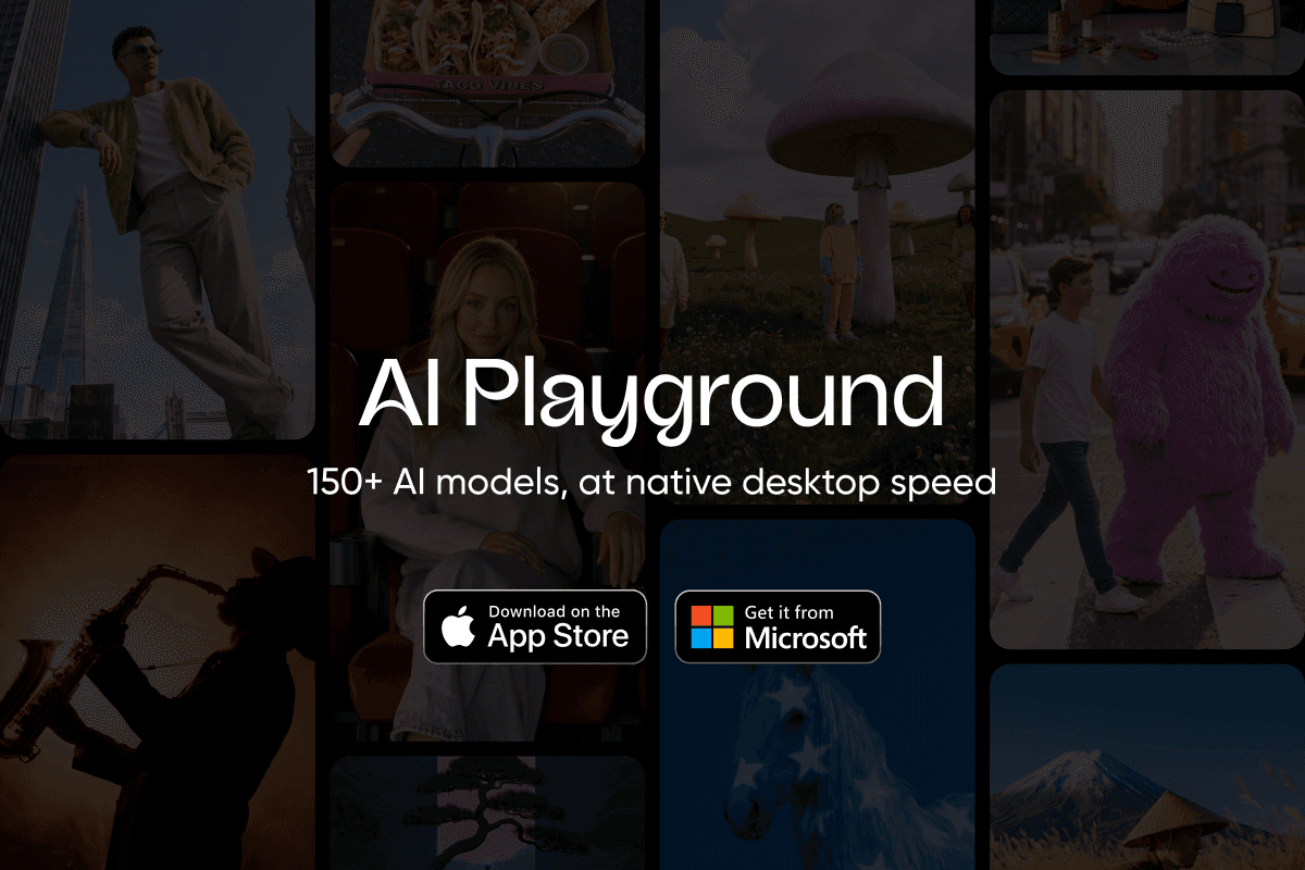 Application de bureau Picsart AI Playground pour Mac et Windows