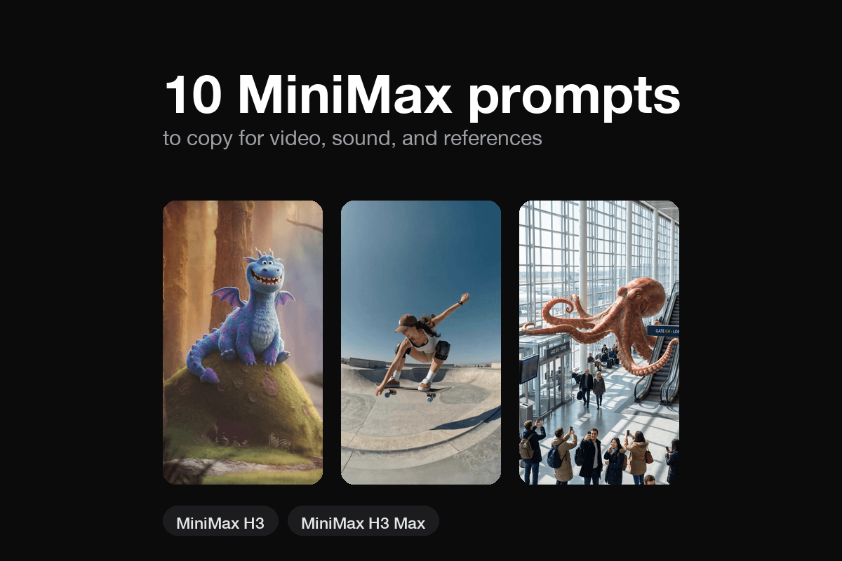 Vodič za MiniMax promptove: 10 promptova za H3 i H3 Max
