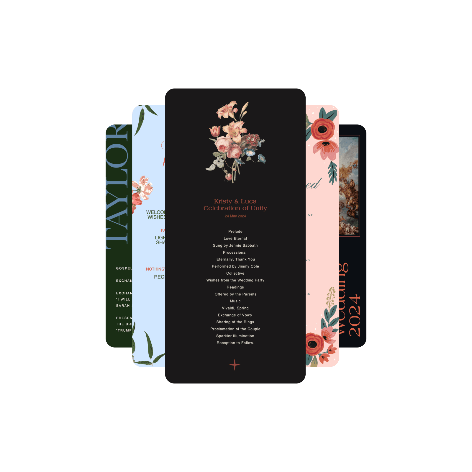 Design your dream wedding program in minutes with Picsart's