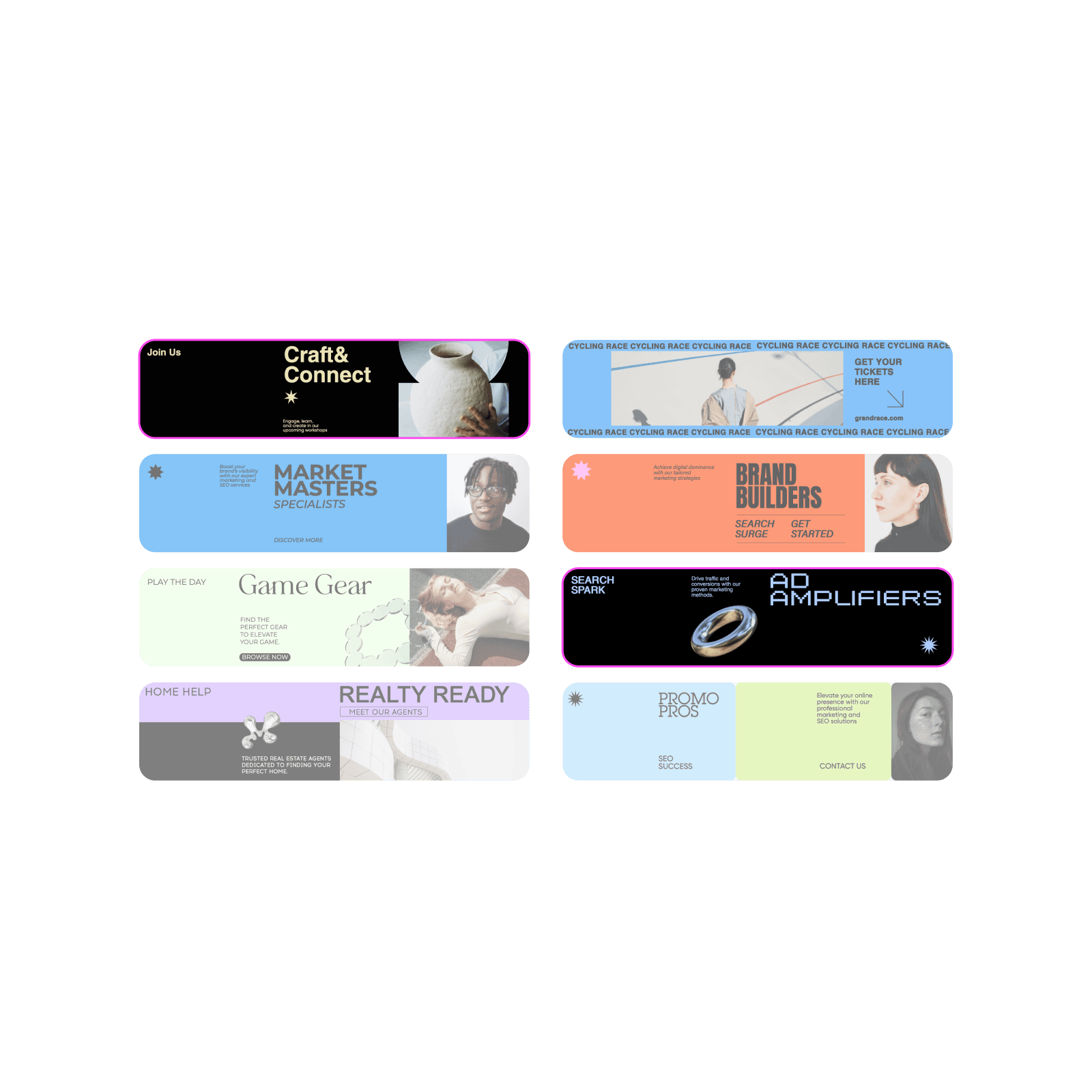 Elevate your LinkedIn profile with Picsart’s professional banner templates tailored to your style