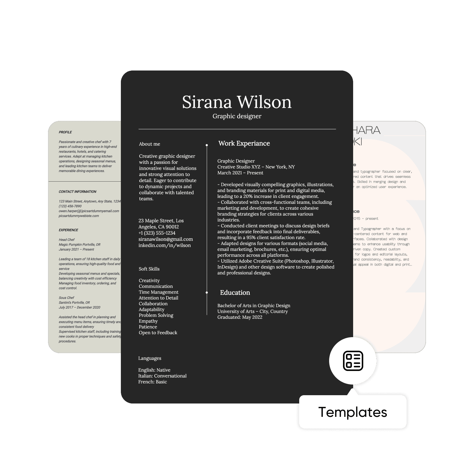 ats friendly cv templates