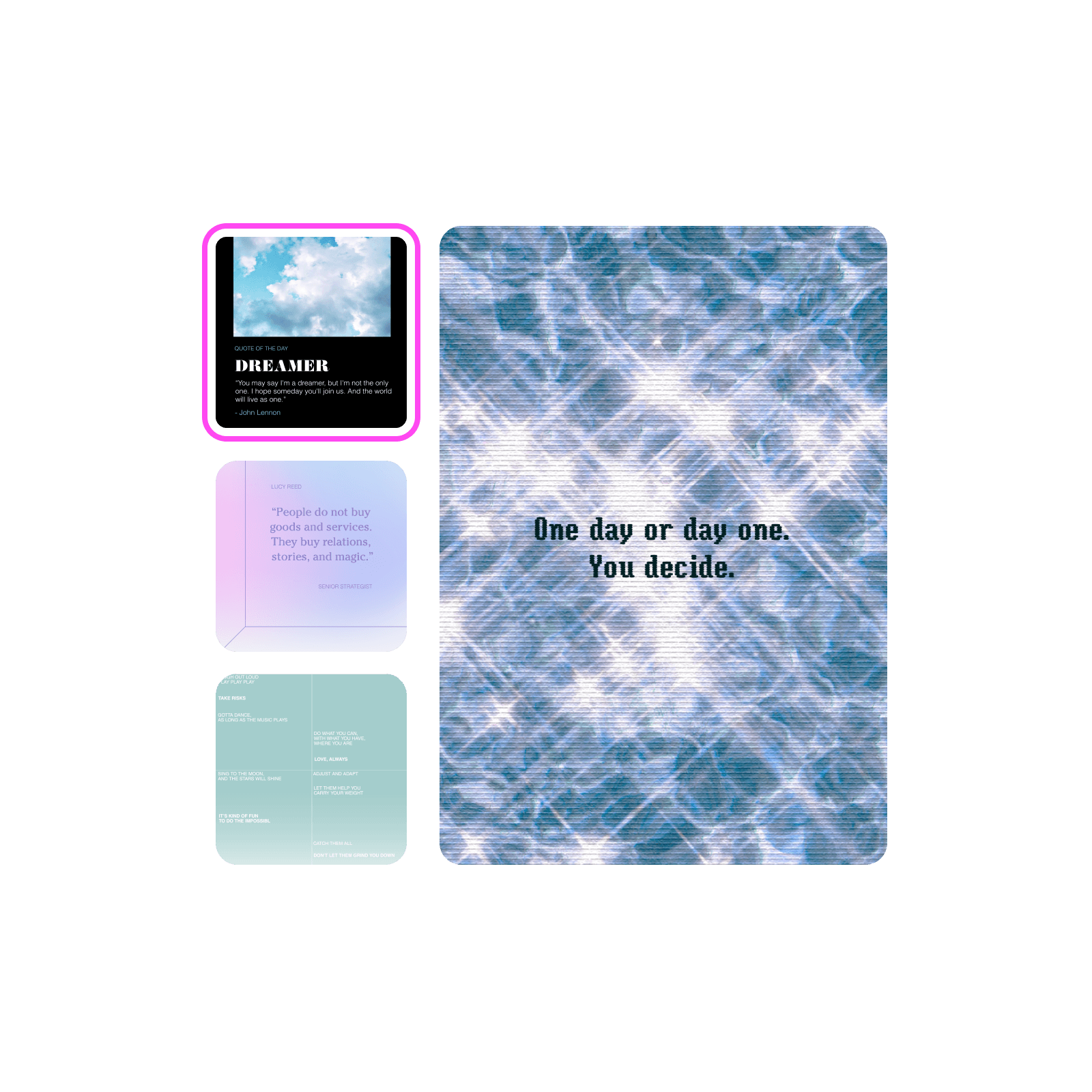 Quote poster templates
