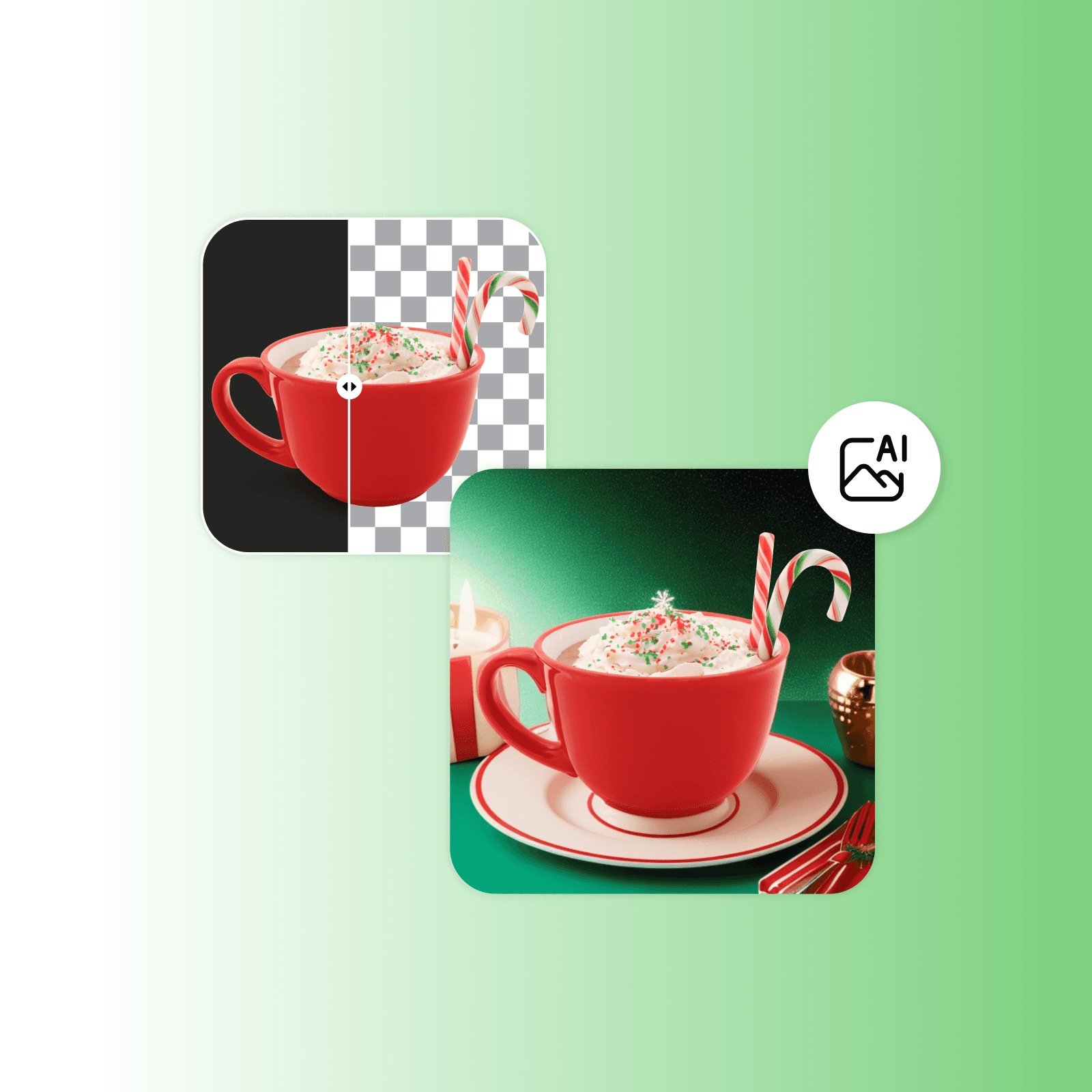 black background removal and editing