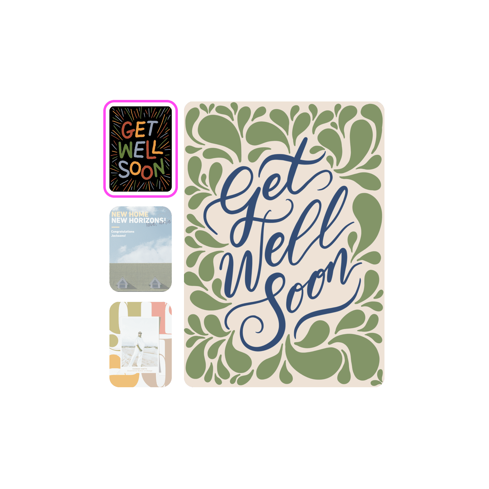Quickly create unique cards with Picsart’s greeting card templates
