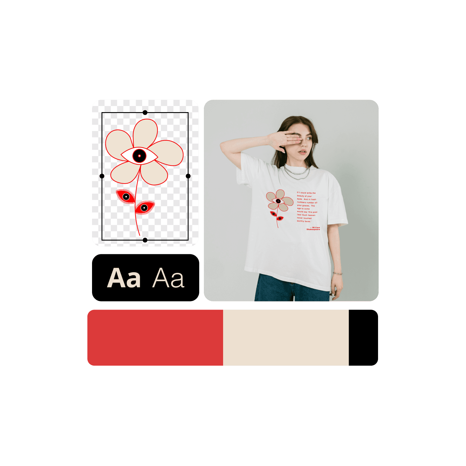 Effortless custom T-shirt design with intuitive tools.
