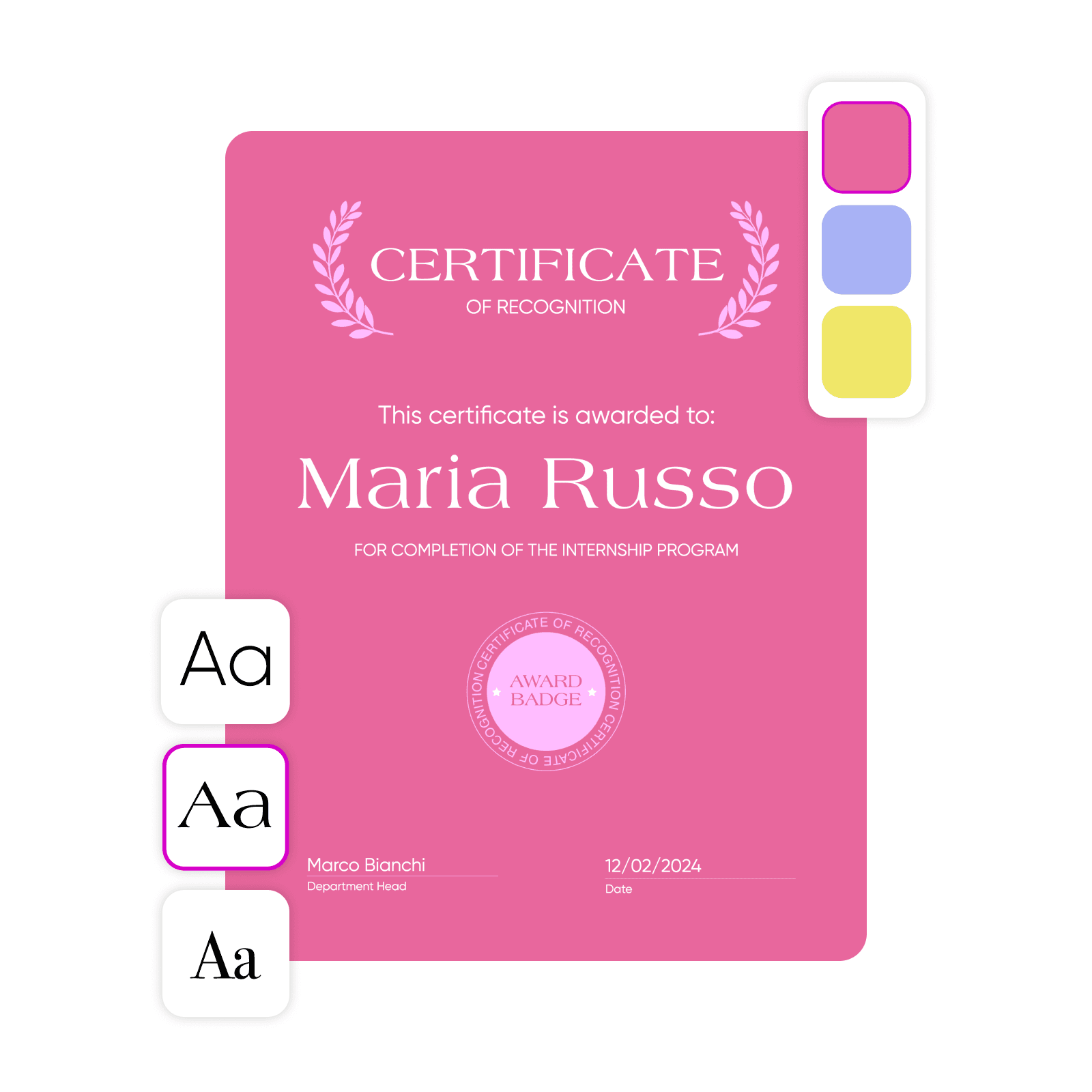 use ready made templates to customize each element to fit your brand 