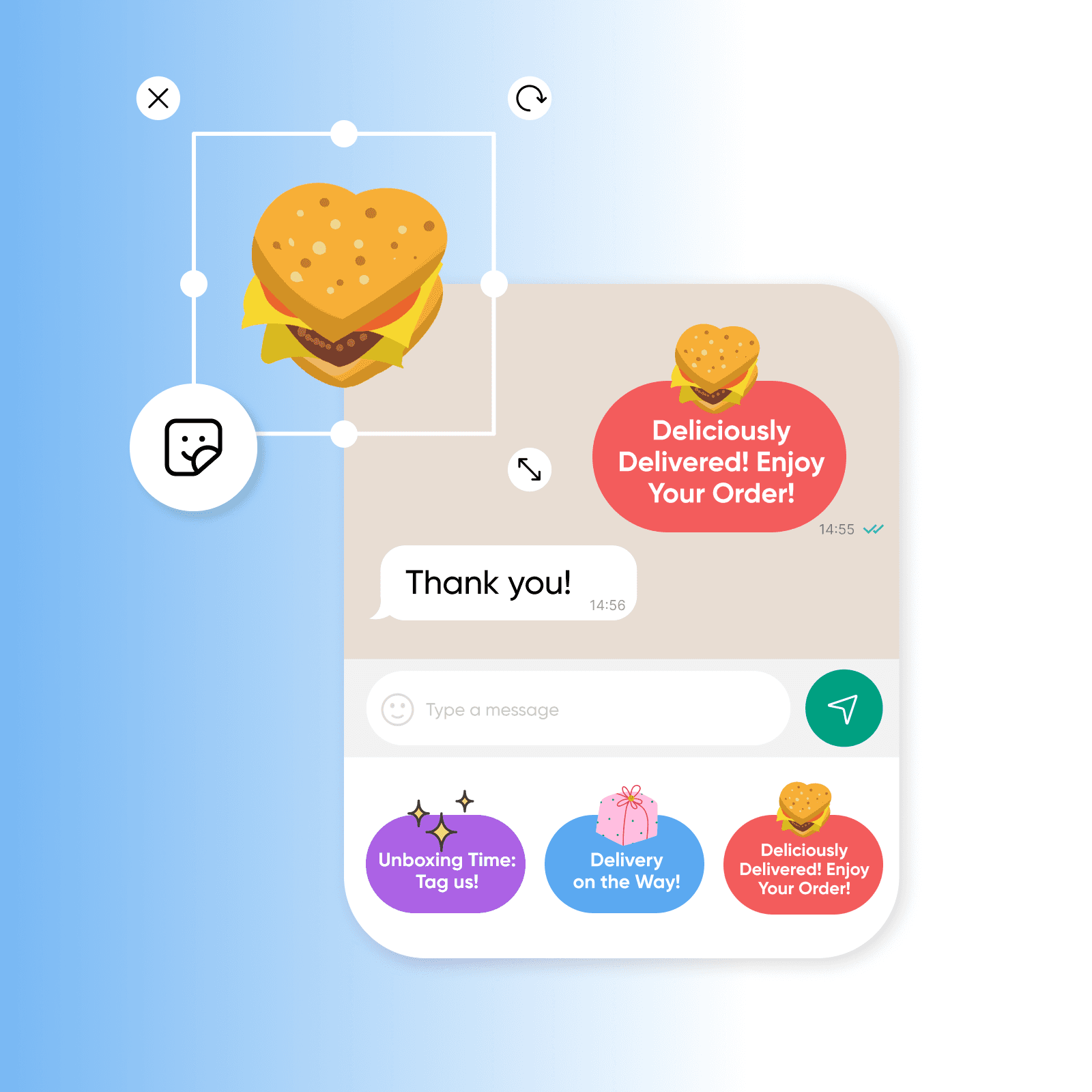 brand enhancement with whatsapp stickers