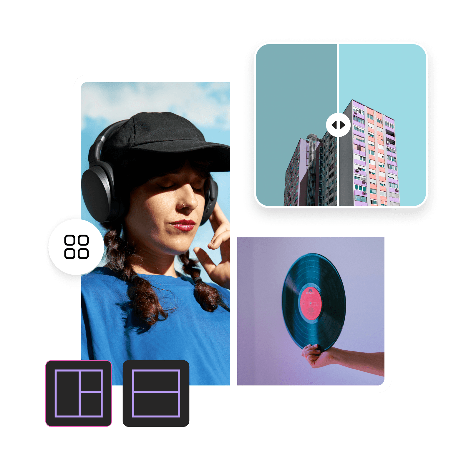 Picsart కోలేజ్ తయారీలో ఆన్‌లైన్‌లో సులభంగా కోలాజ్ సృష్టించండి