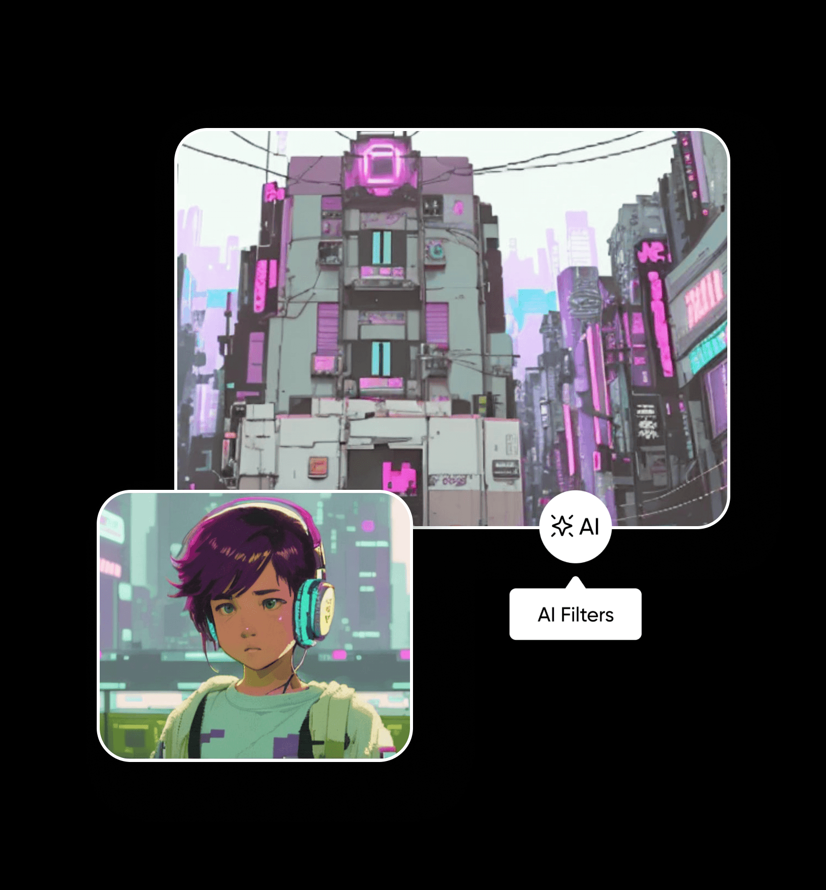 cyberpunk ai filter
