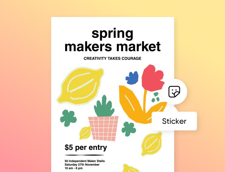 event sticker 2 created by picsart text to sticker maker