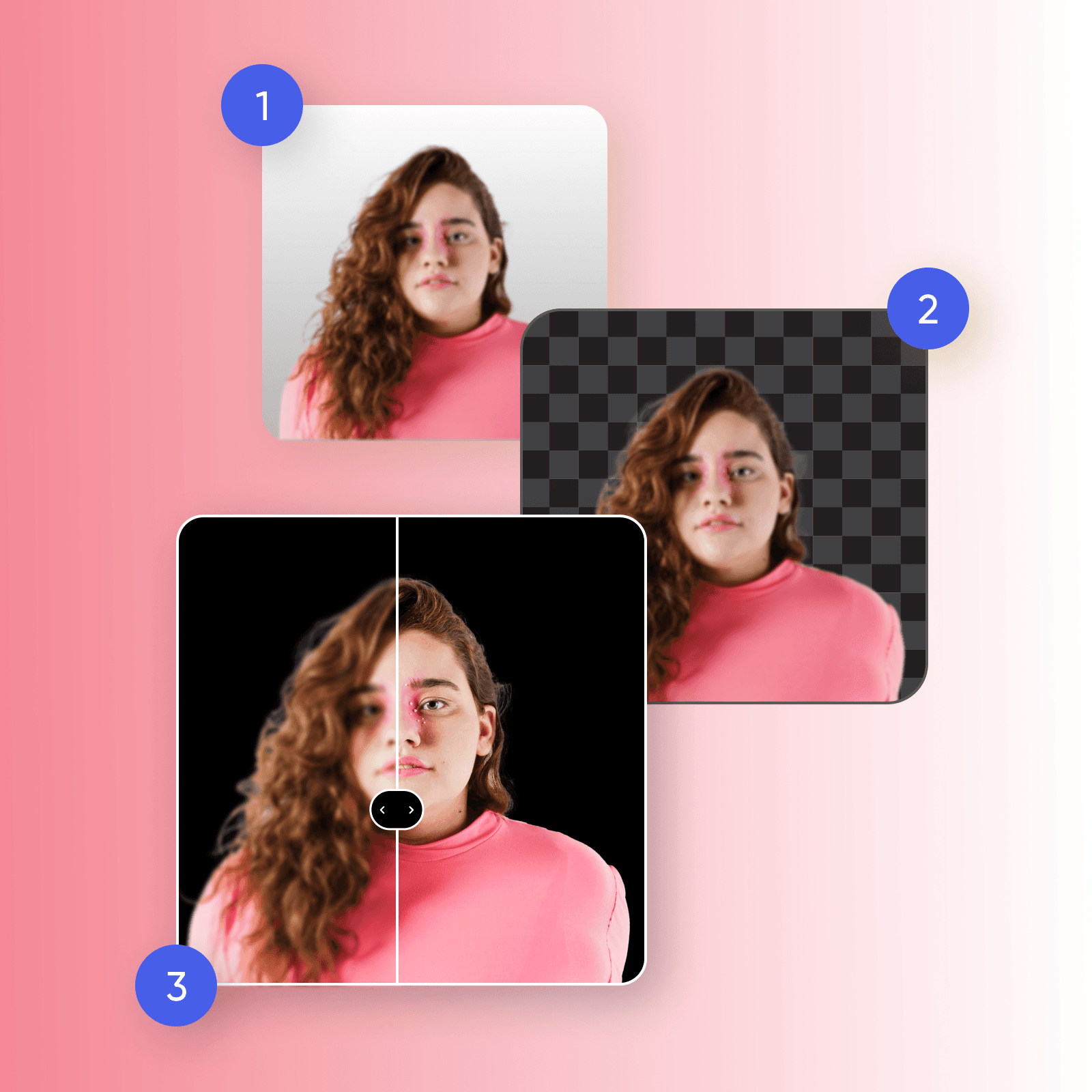 Change photo backgrounds to black