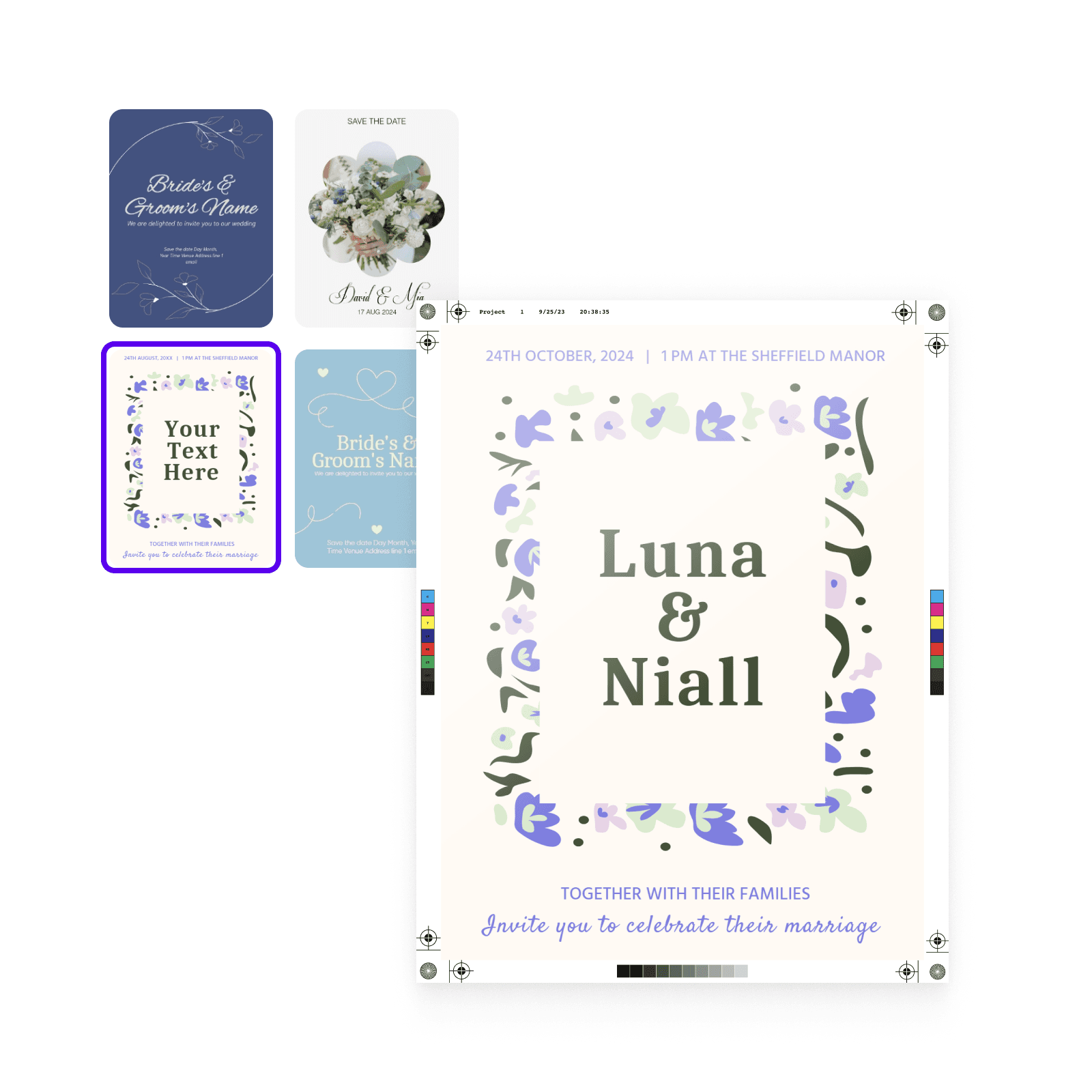 Create cards that look just as good in print