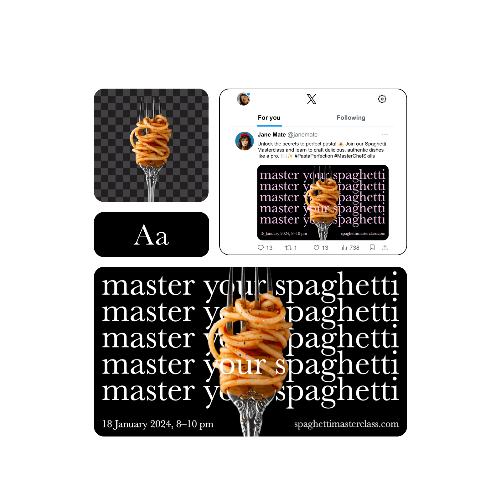Design Twitter/X posts in minutes