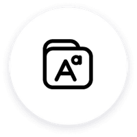 unique fonts and images