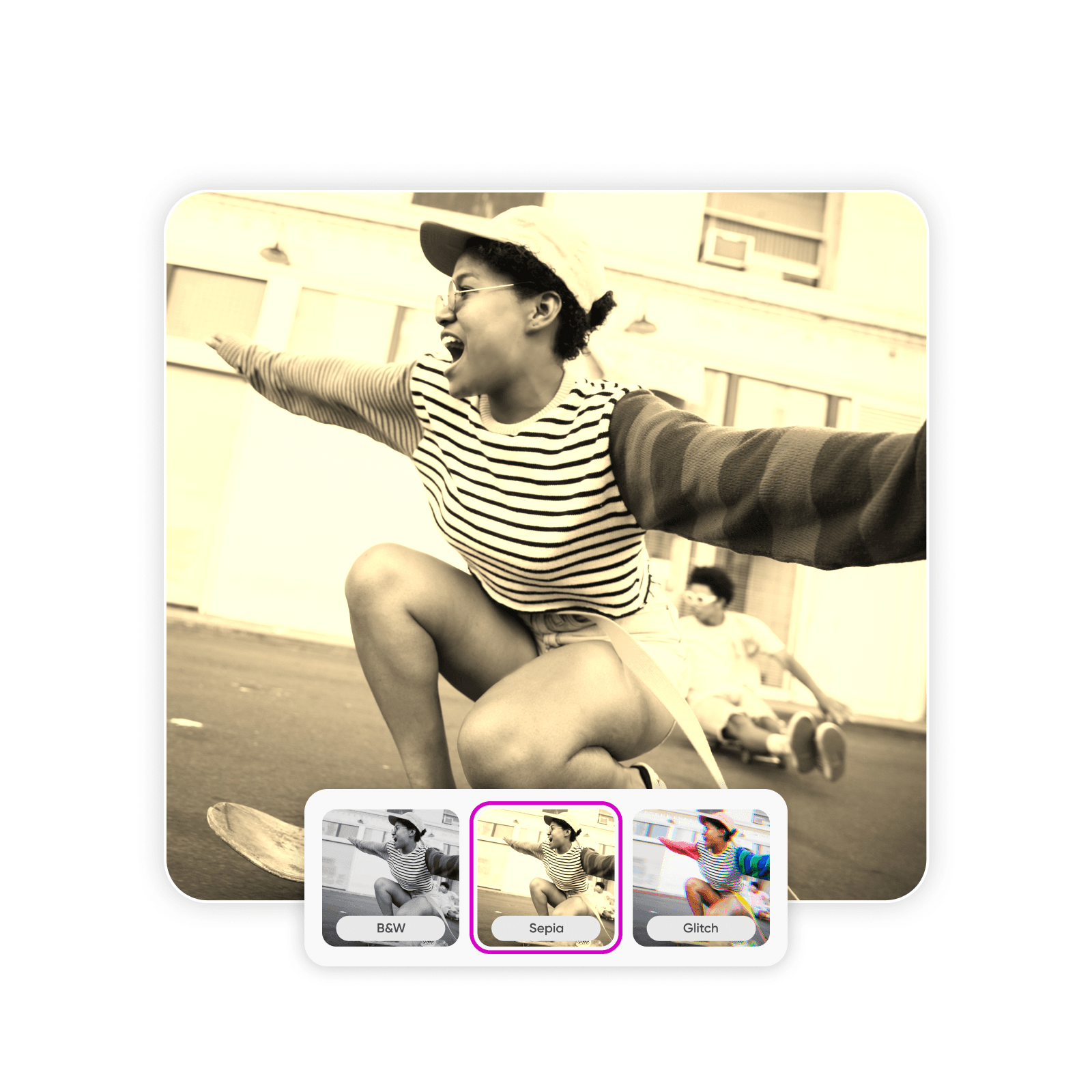 add sepia colors on pictures