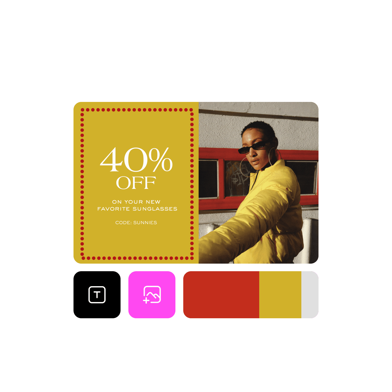 Fully customizable coupon design tools