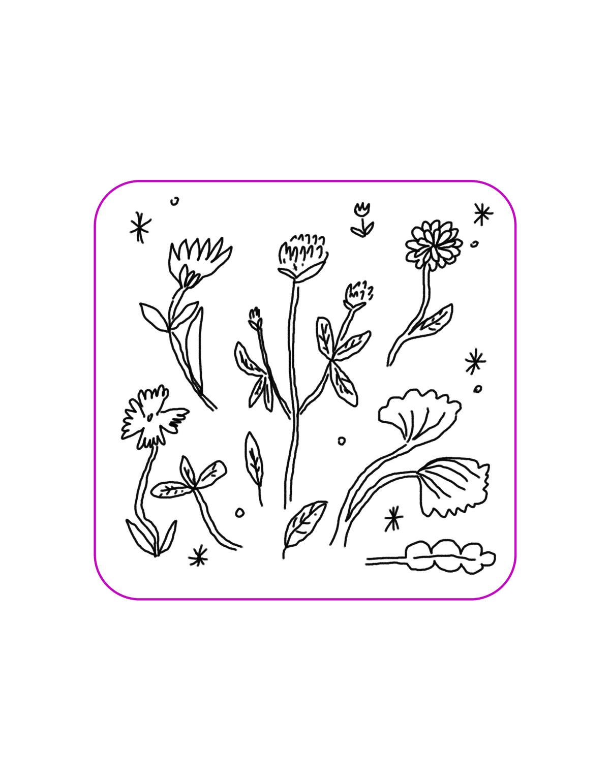  Picsart draw 도구로 만든 드로잉