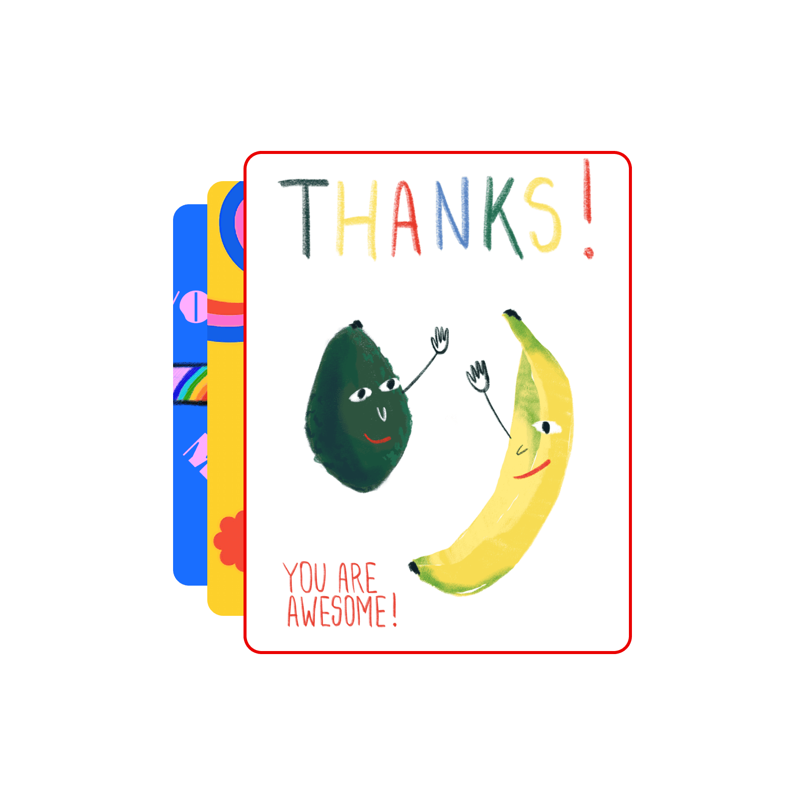 Free thank you card maker for personalized designs.