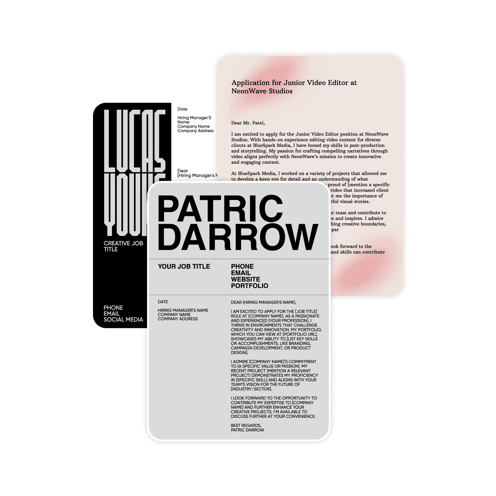 create an impressive cover letter