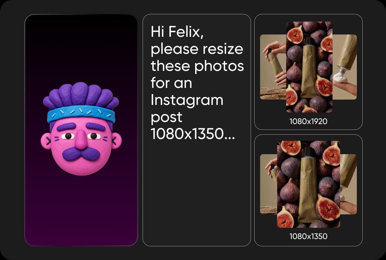 Every marketplace size produced by the Felix agent