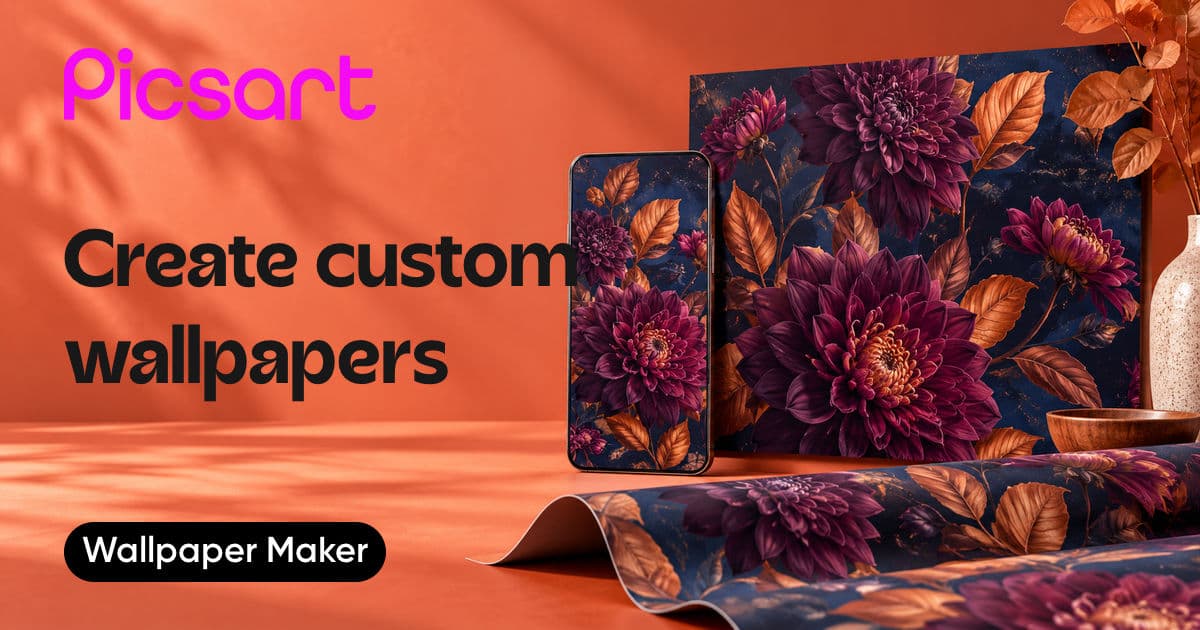 create wallpapers with picsart photo editor