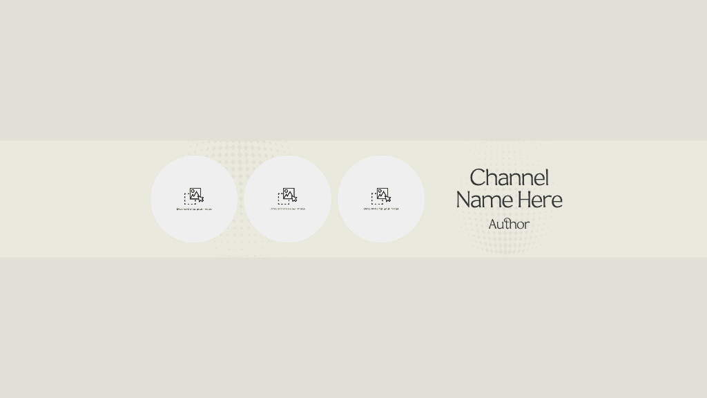 Minimalist YouTube Cover Design in Cream