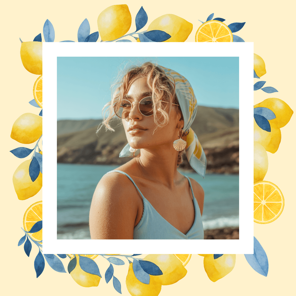 Lemon Themed Instagram Square Post Design