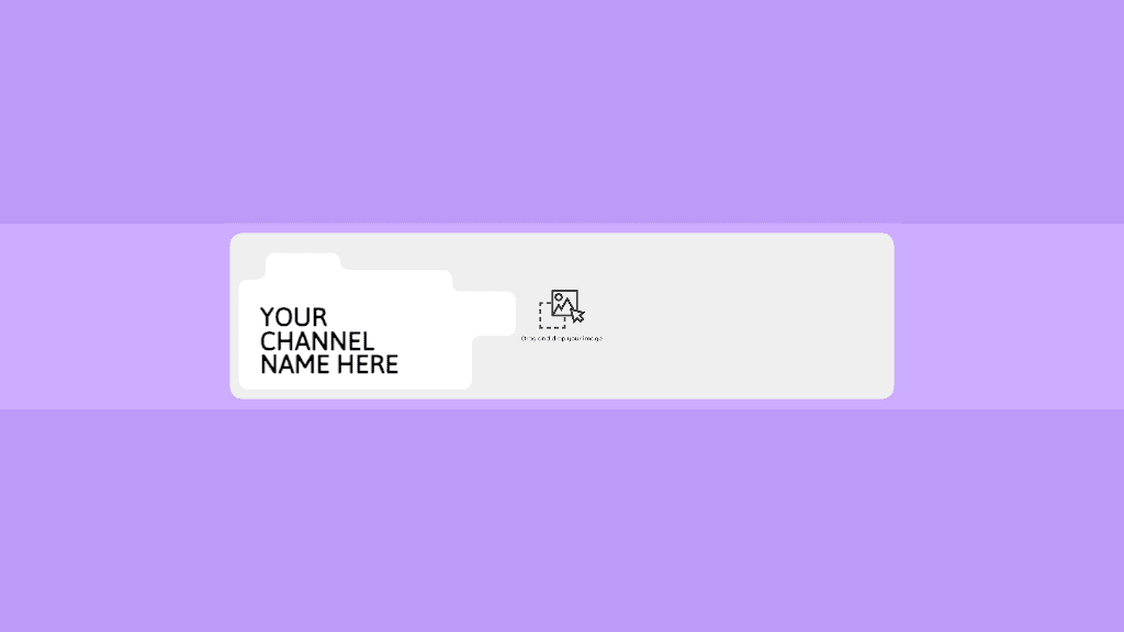 Elegant Purple YouTube Cover with Customizable Text