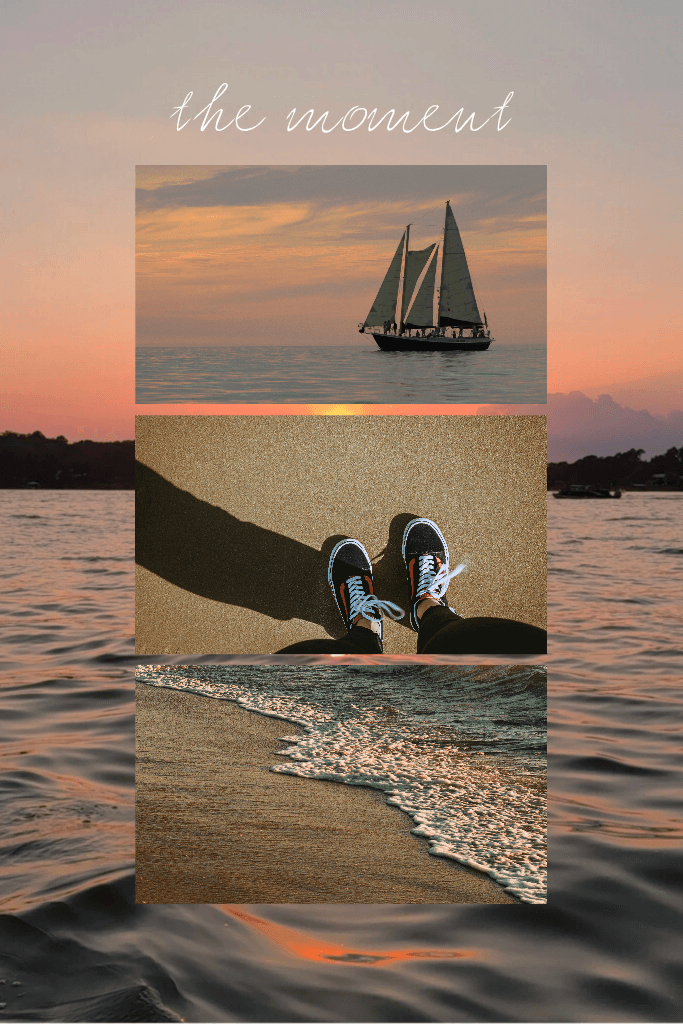 Serene Sunset Pinterest Pin with Sand