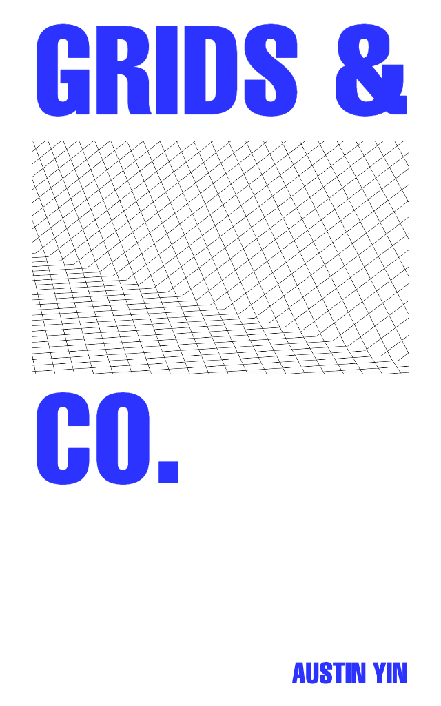 Bold Blue and White Poster Design Template