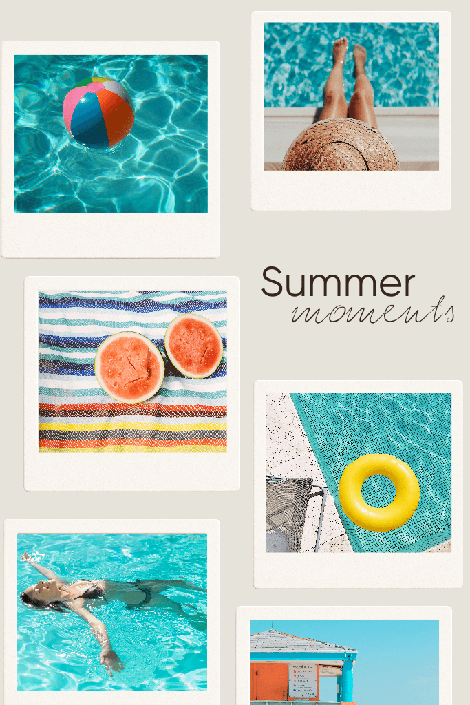 Summer Moments Pinterest Pin with Blue Hues