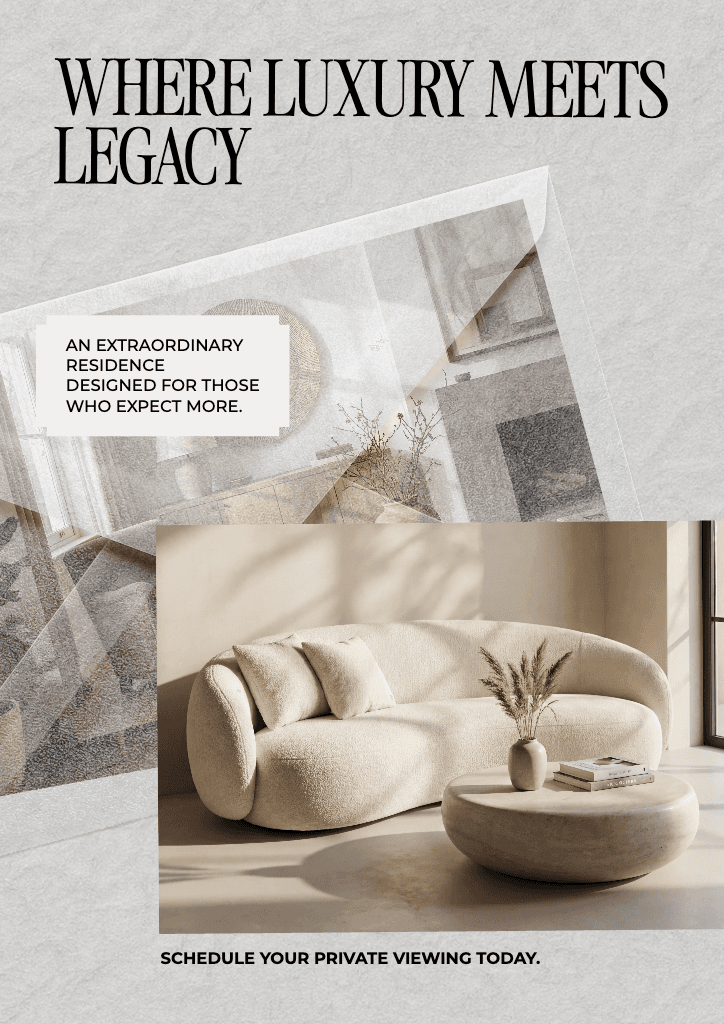 Elegant Beige Flyer for Luxury Real Estate