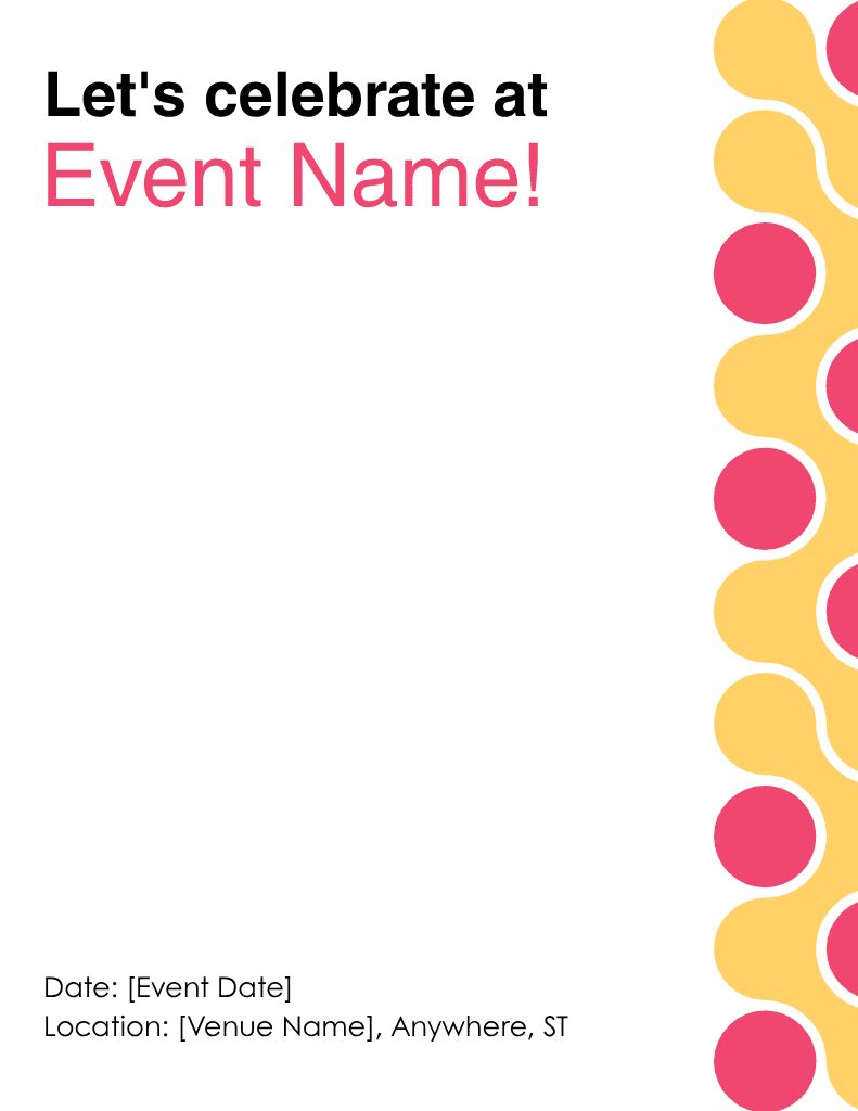 Celebrate with This Vibrant Letterhead Design