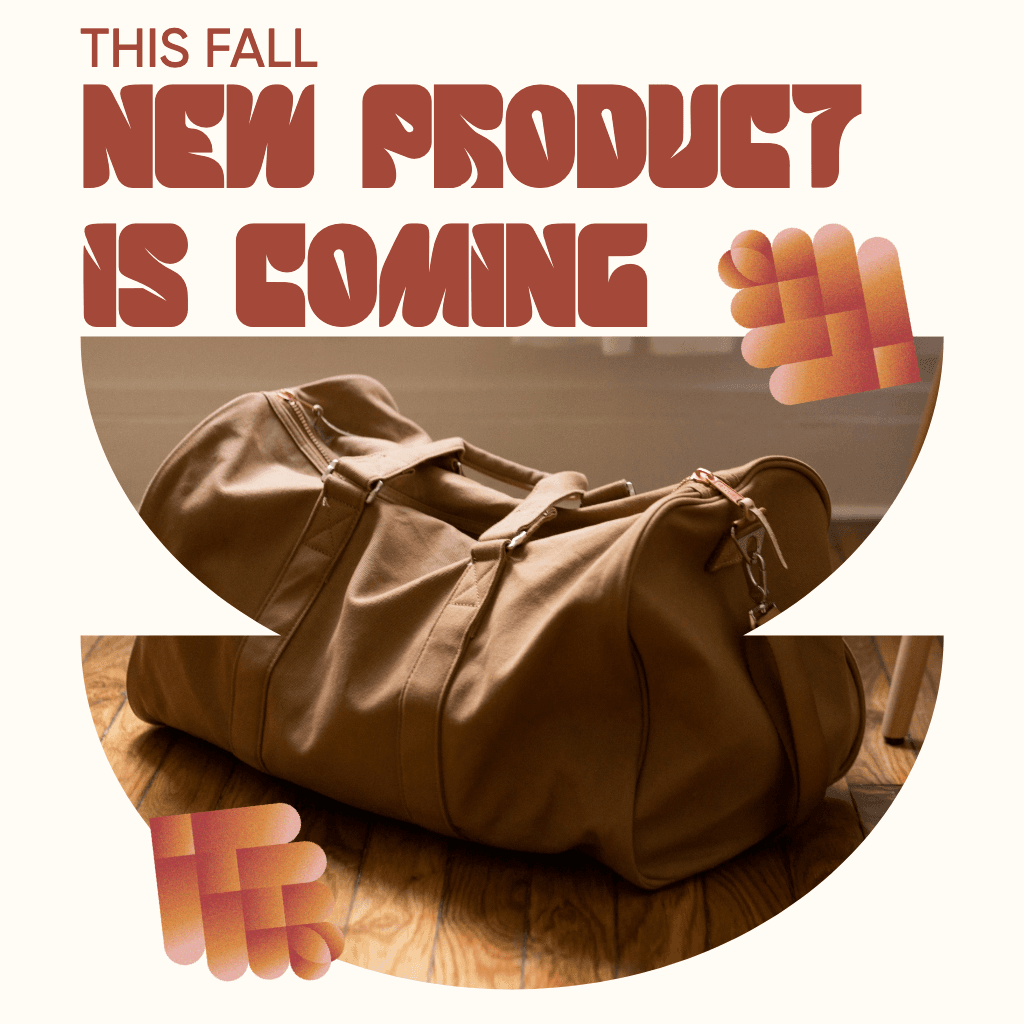 Autumn Chic Brown Bag Instagram Post Showcase