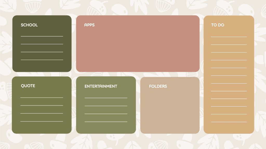 Earthy Tones Organizer Post Template Design