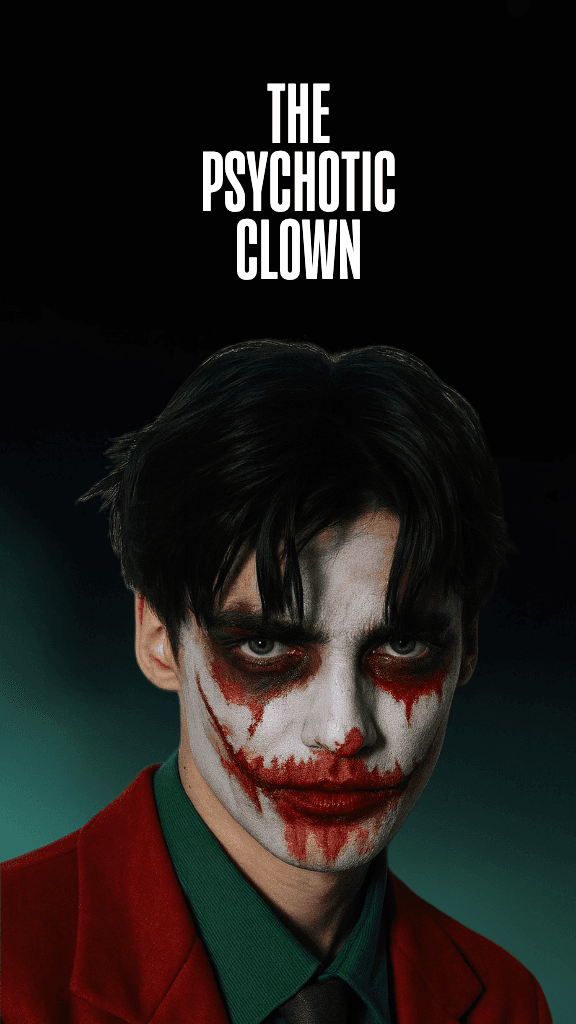 Mysterious Red Instagram Story Template Clown